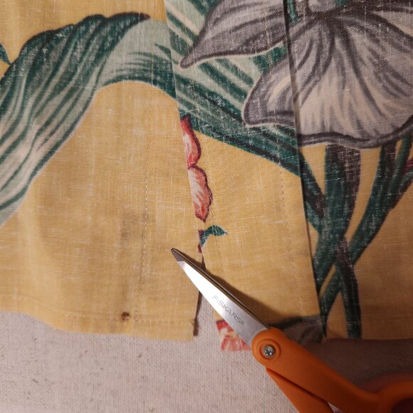 Reyn Spooner Floral Hawaiian Button Shirt Mens Aloha Vacay Resort Vintage FLAWS - Picture 8 of 15